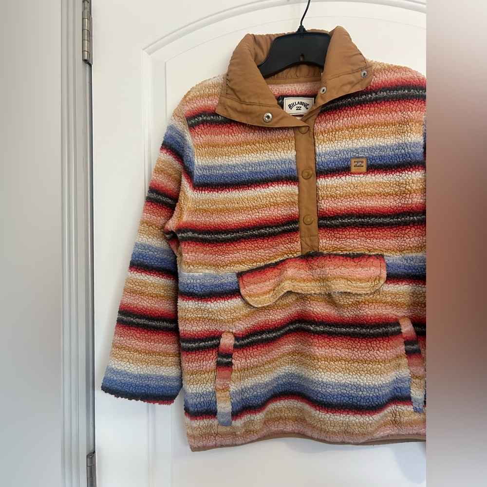 Billabong Switchback Multicolor Striped Fleece Pu… - image 7